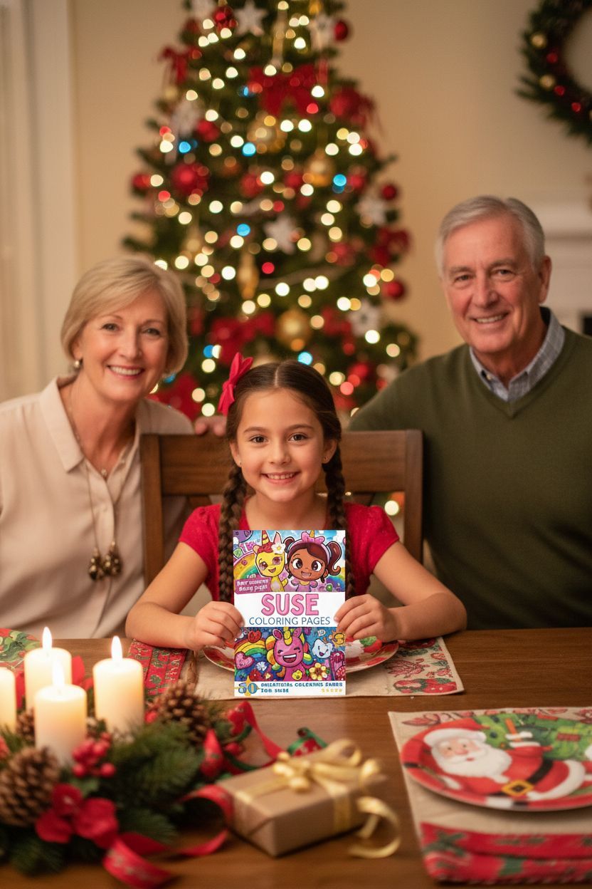 Suse Christmas coloring pages gift