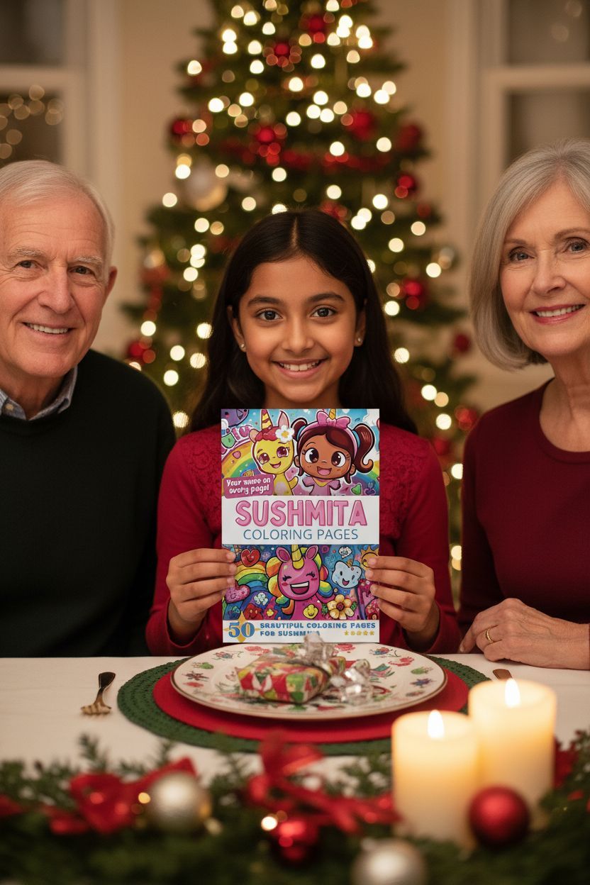 Sushmita Christmas coloring pages gift