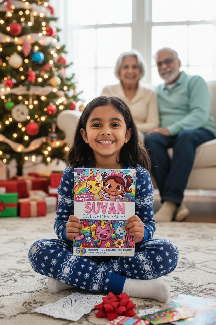 Suvan Christmas coloring pages gift