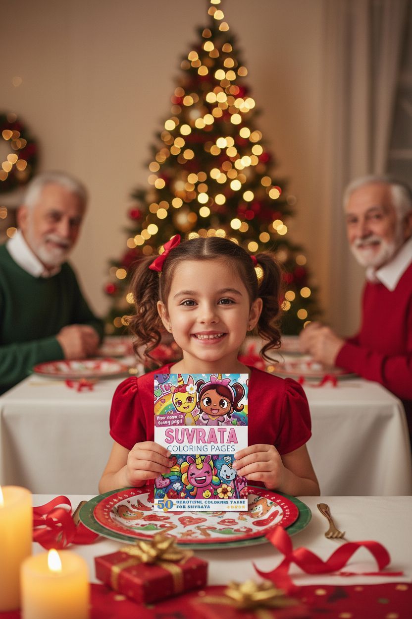 Suvrata Christmas coloring pages gift
