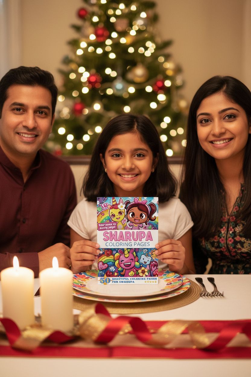 Swarupa Christmas coloring pages gift