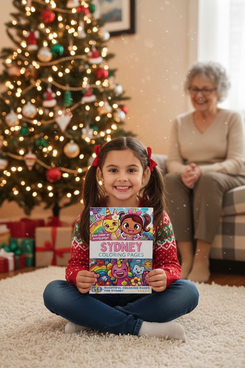 Sydney Christmas coloring pages gift