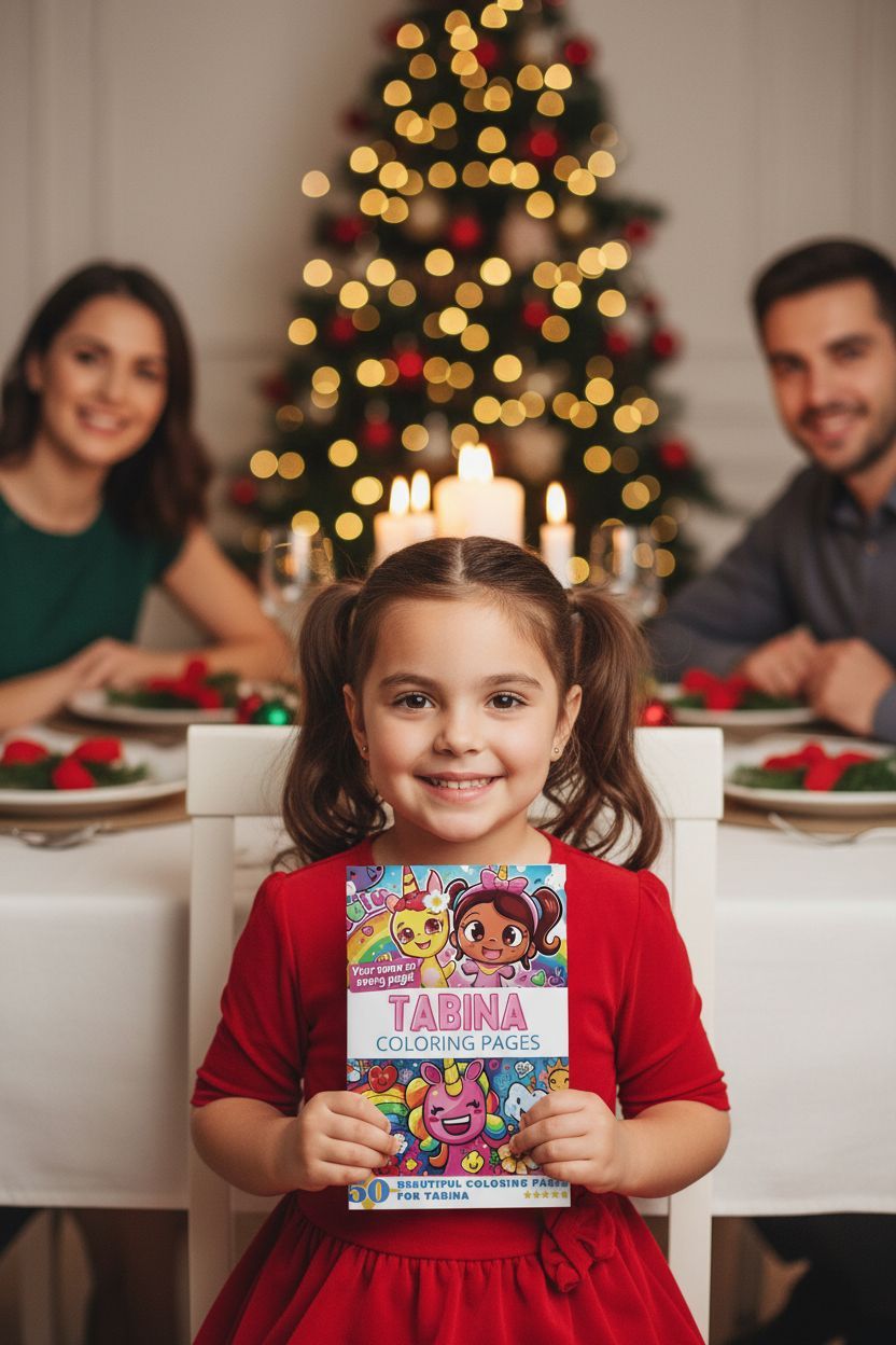 Tabina Christmas coloring pages gift