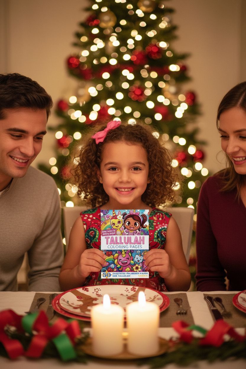 Tallulah Christmas coloring pages gift