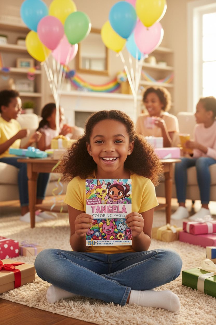 Tangela coloring book in use