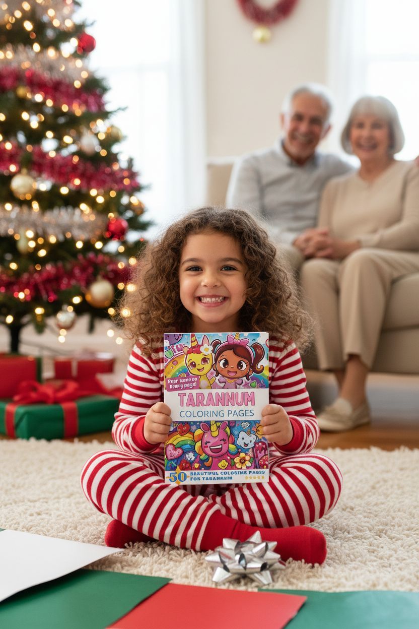 Tarannum Christmas coloring pages gift