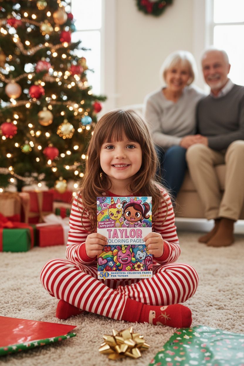 Taylor Christmas coloring pages gift
