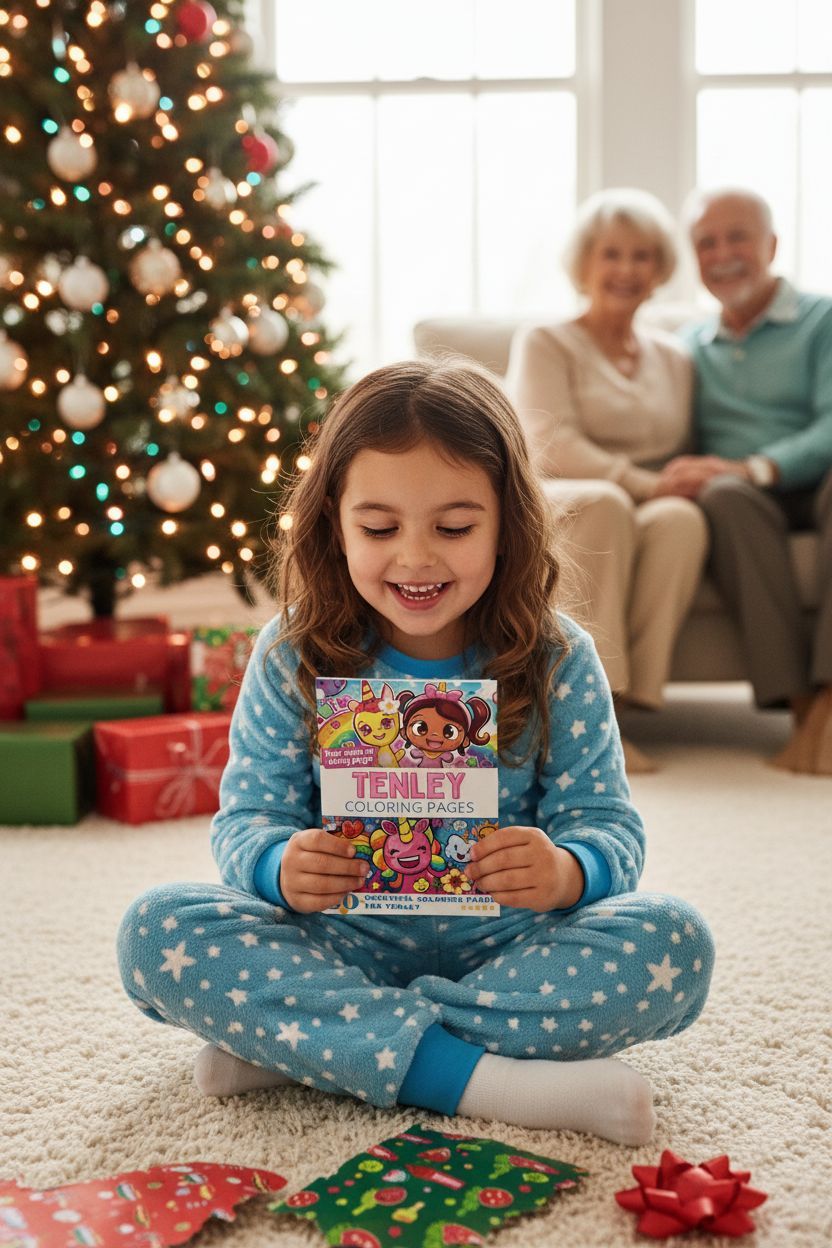 Tenley Christmas coloring pages gift