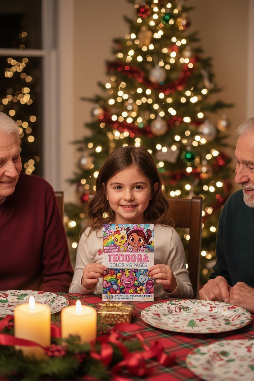 Teodora Christmas coloring pages gift