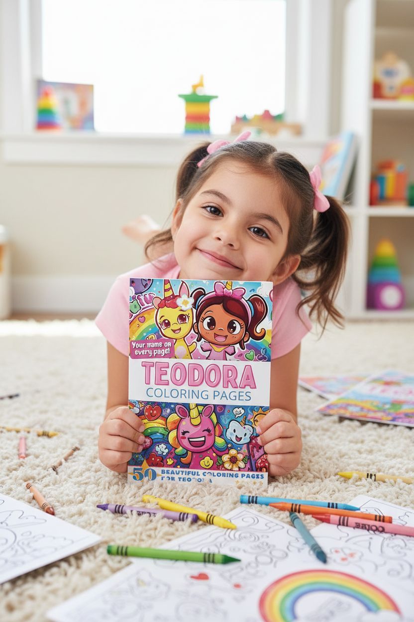 Teodora personal coloring pages
