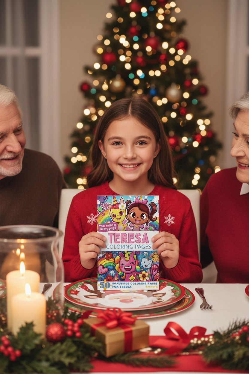 Teresa Christmas coloring pages gift