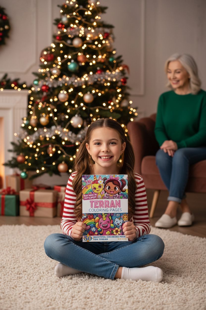 Terran Christmas coloring pages gift