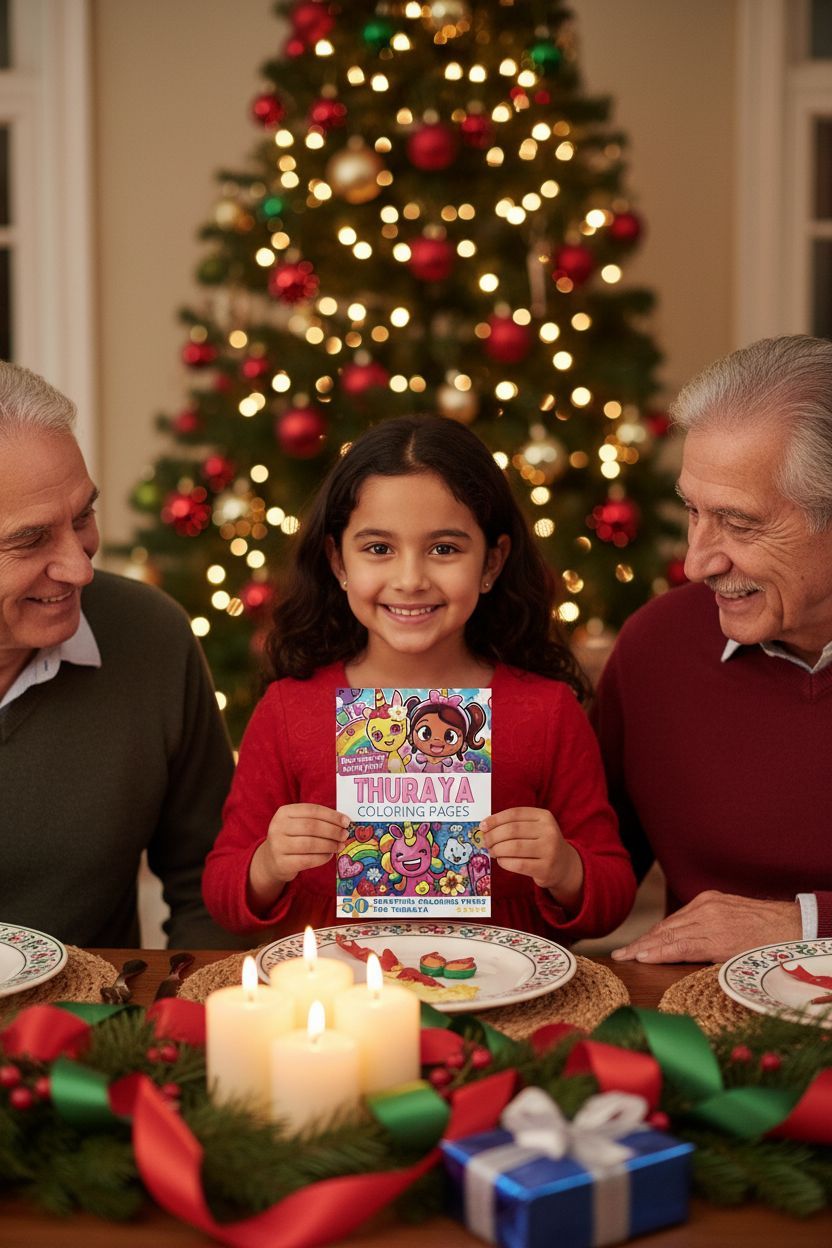 Thuraya Christmas coloring pages gift