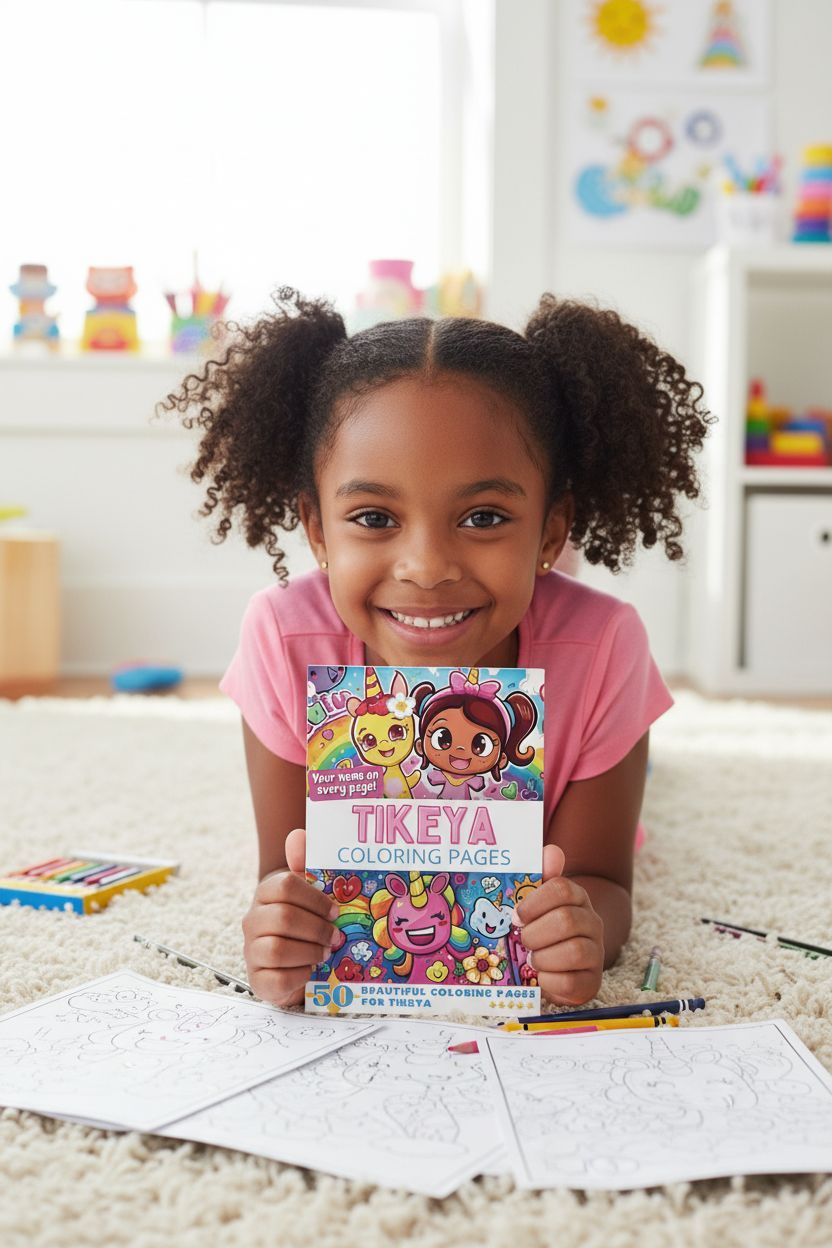 Tikeya personal coloring pages