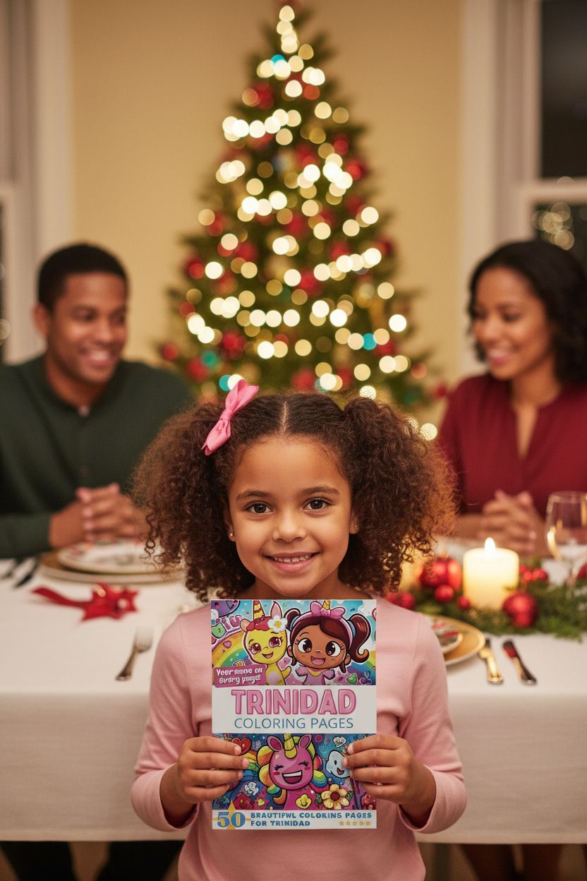 Trinidad Christmas coloring pages gift