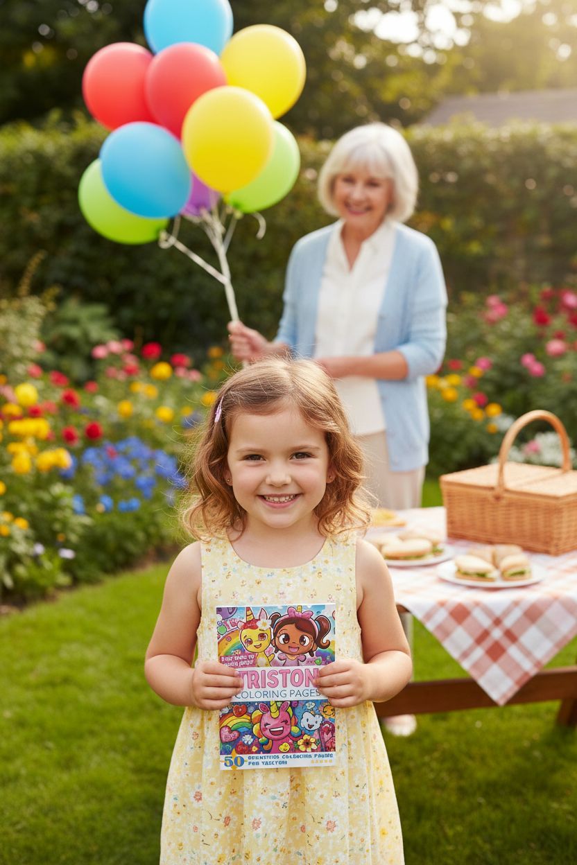 Triston coloring book in use