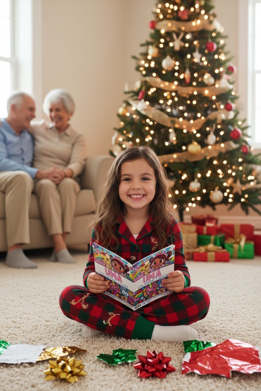 Uma Christmas coloring pages gift