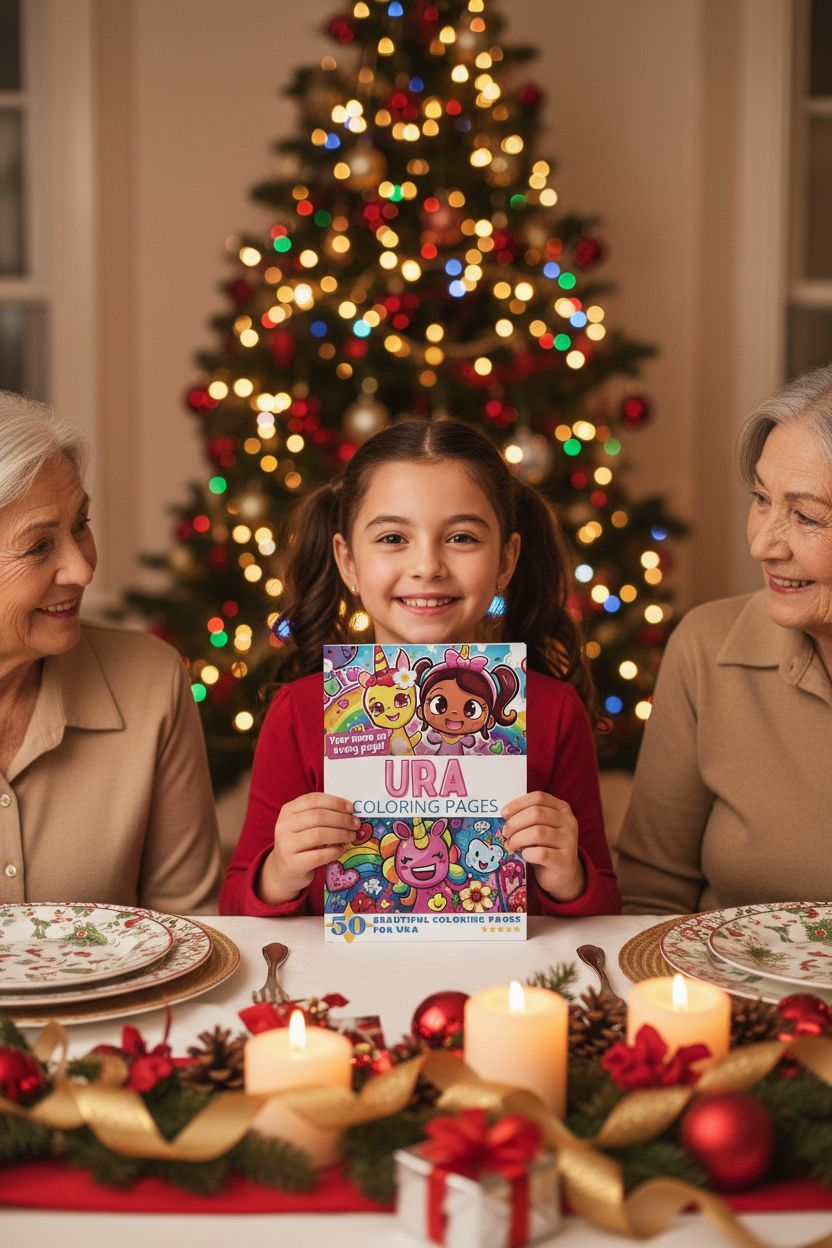 Ura Christmas coloring pages gift
