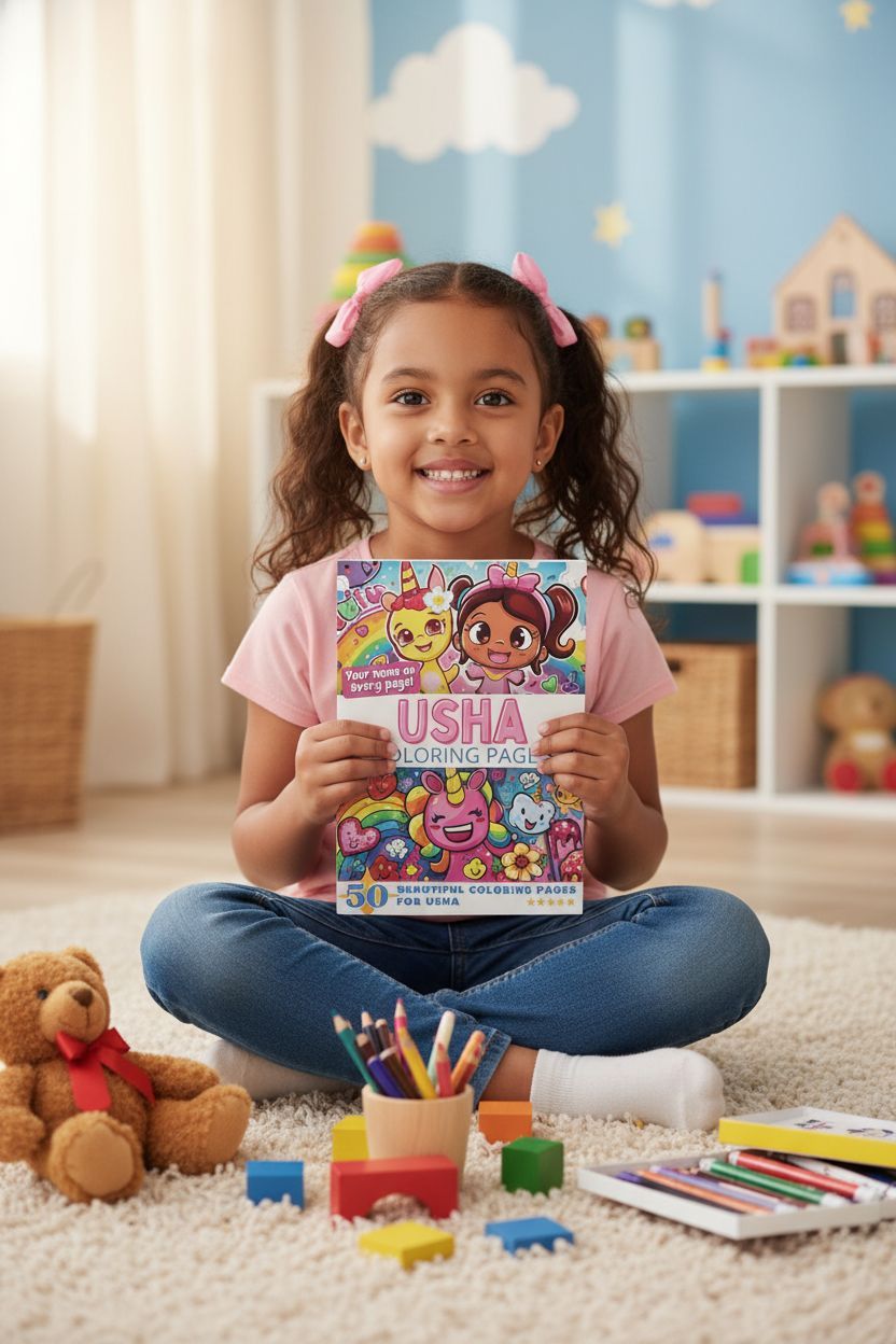 Usha personal coloring pages