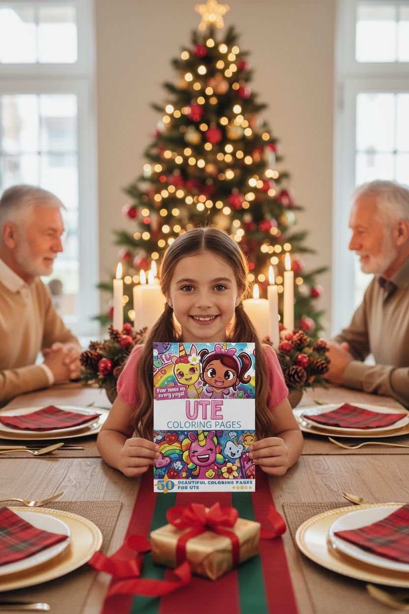 Ute Christmas coloring pages gift