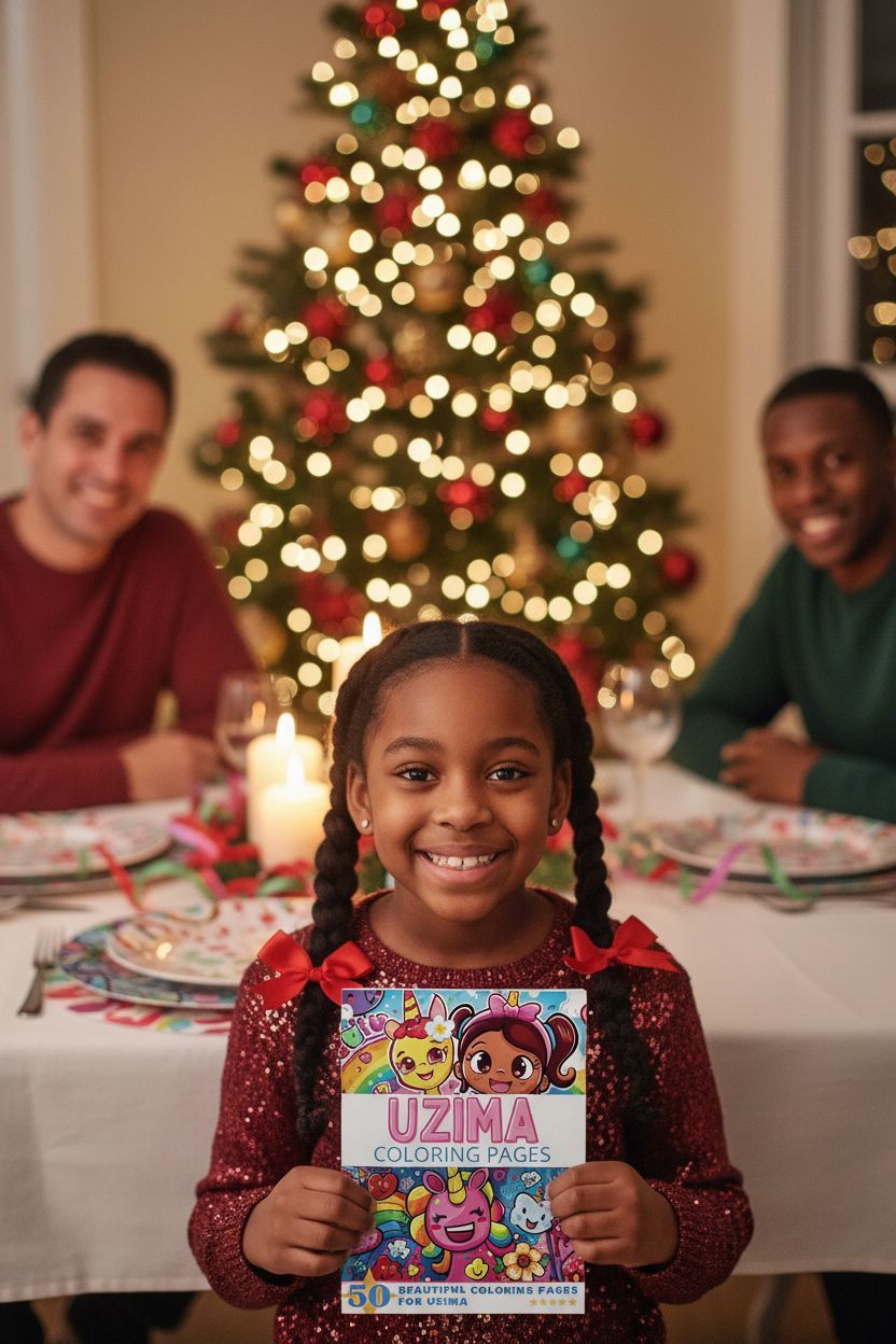 Uzima Christmas coloring pages gift