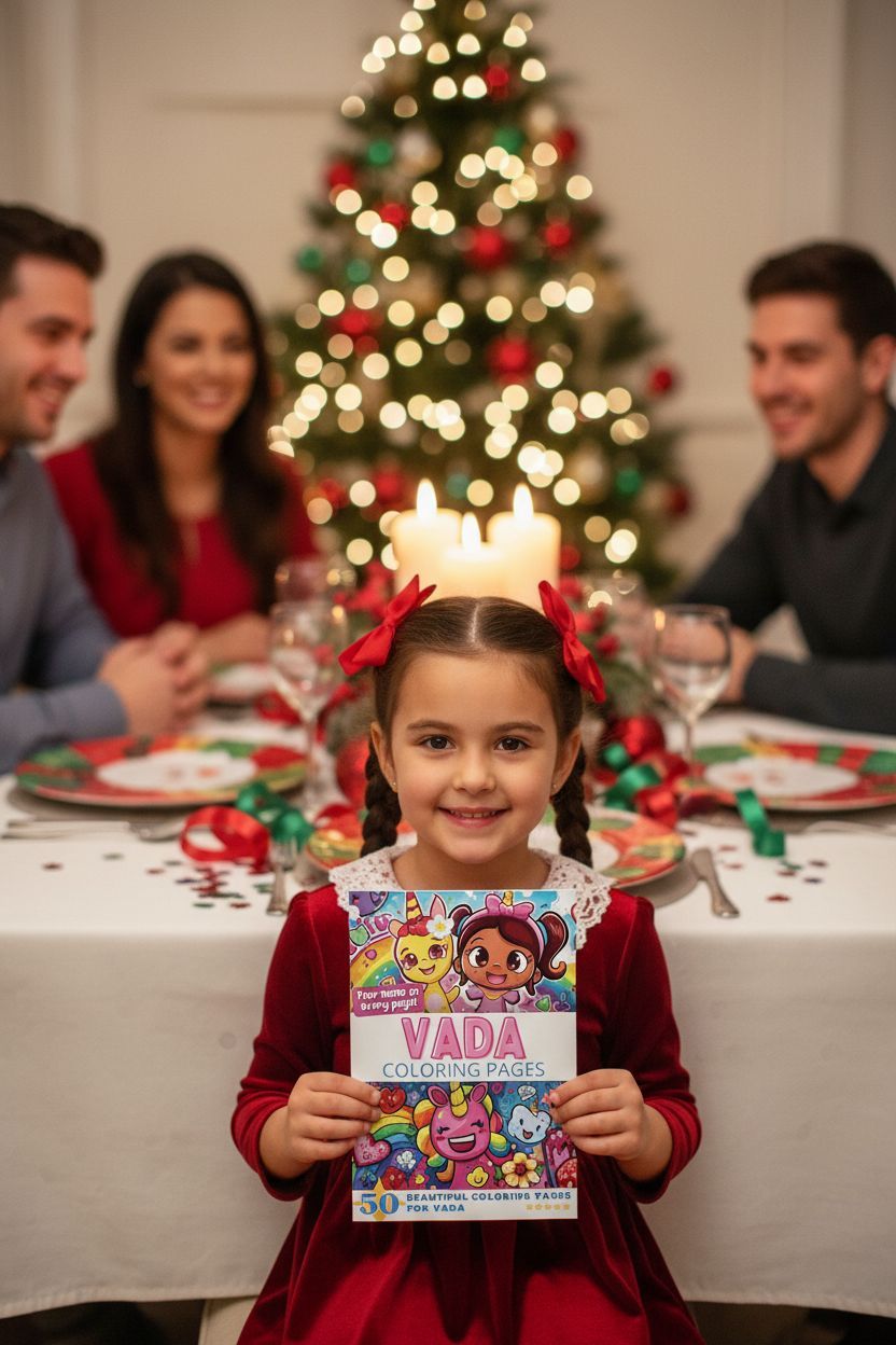 Vada Christmas coloring pages gift