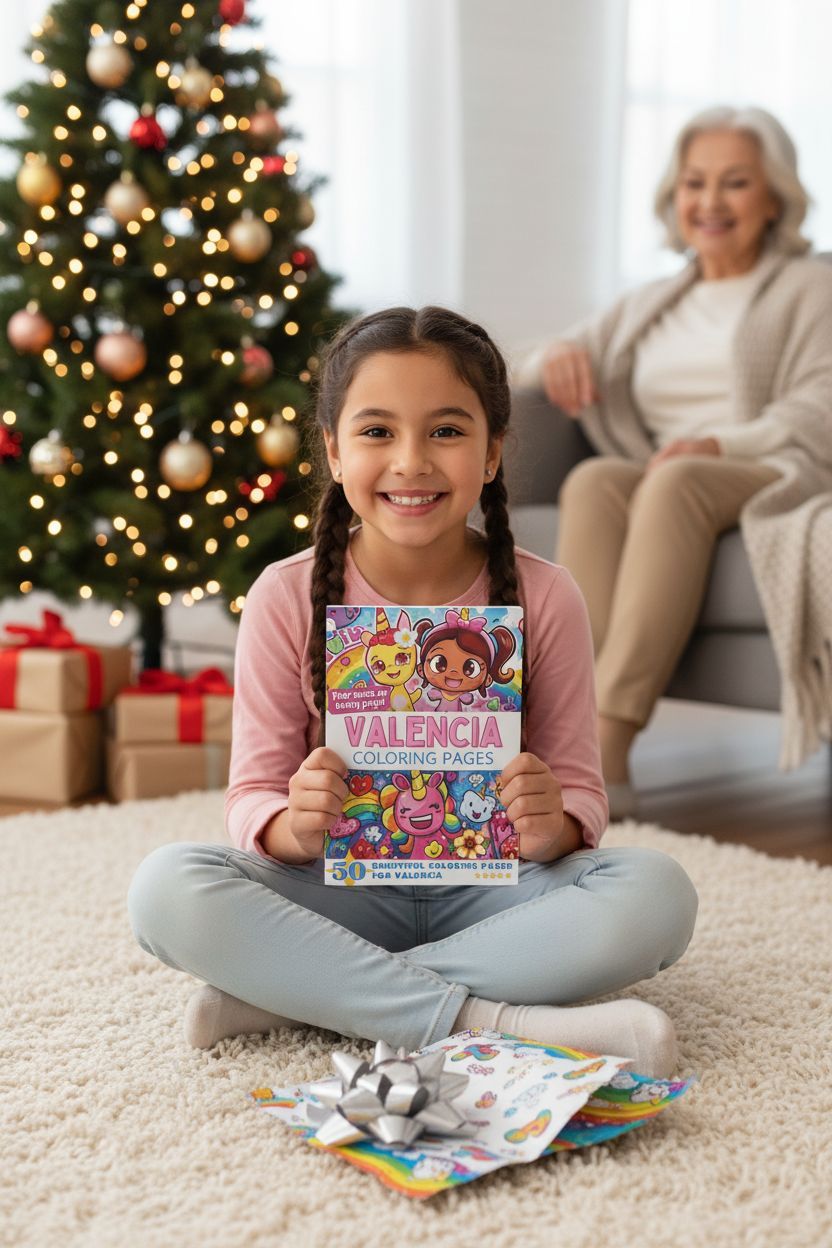 Valencia Christmas coloring pages gift