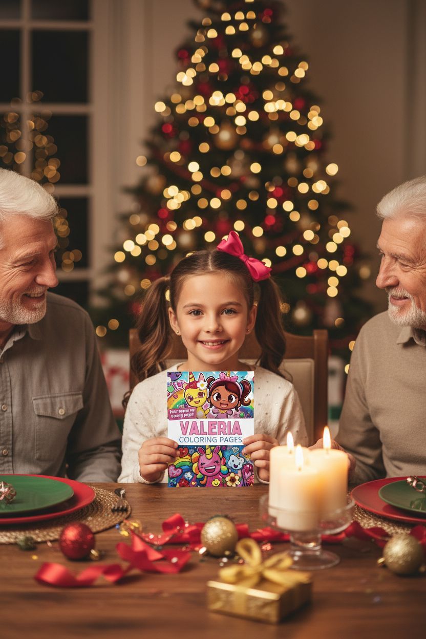 Valeria Christmas coloring pages gift