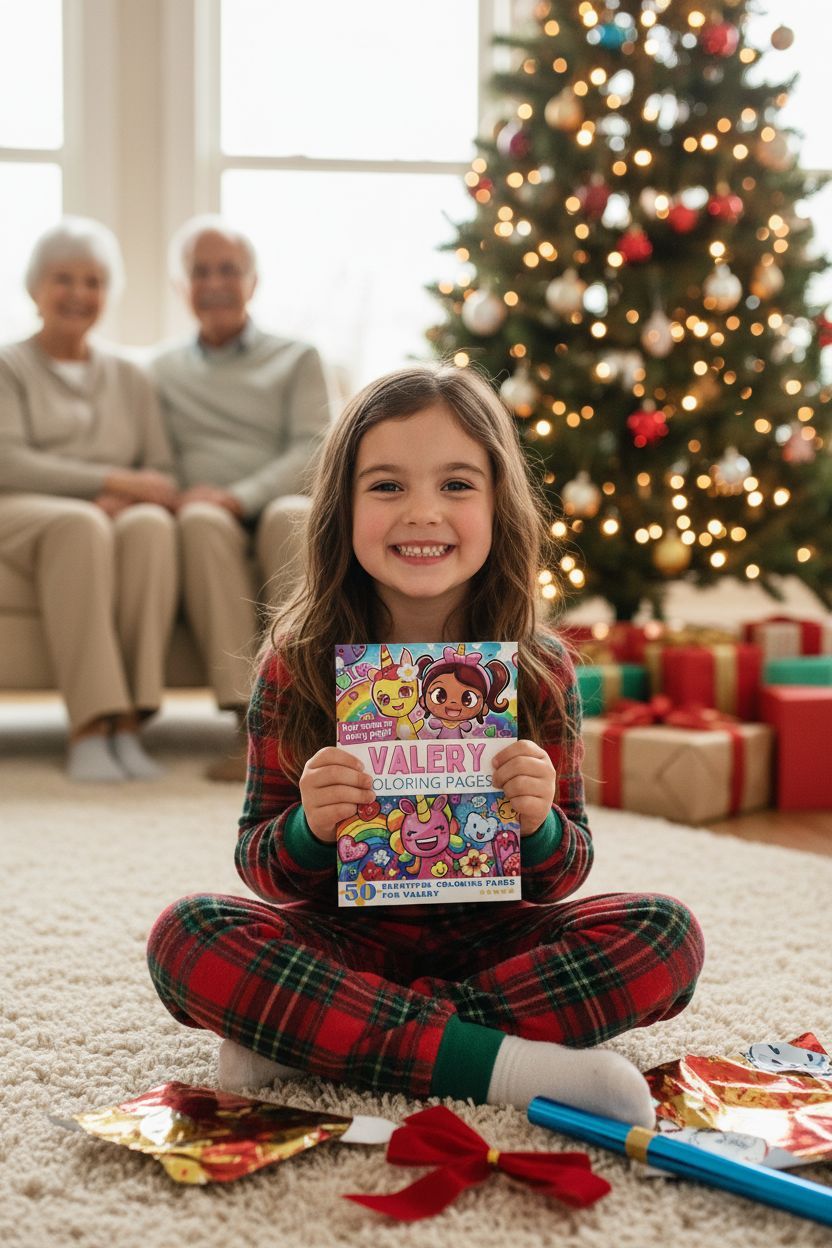 Valery Christmas coloring pages gift