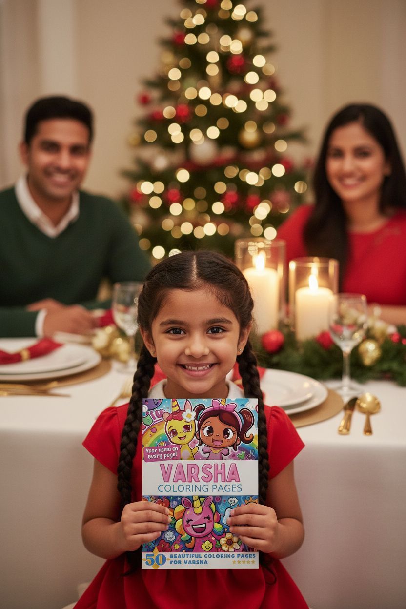 Varsha Christmas coloring pages gift