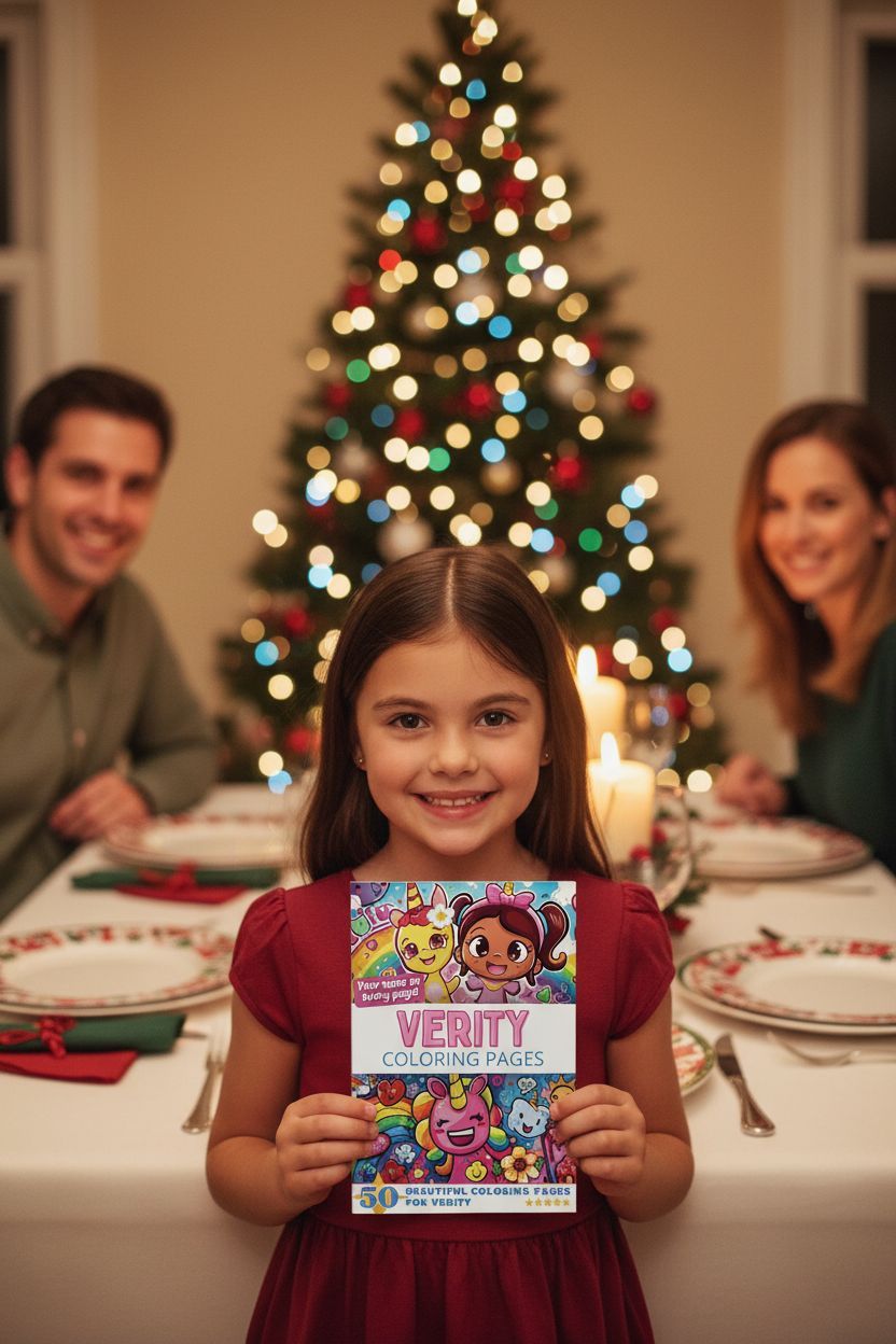 Verity Christmas coloring pages gift