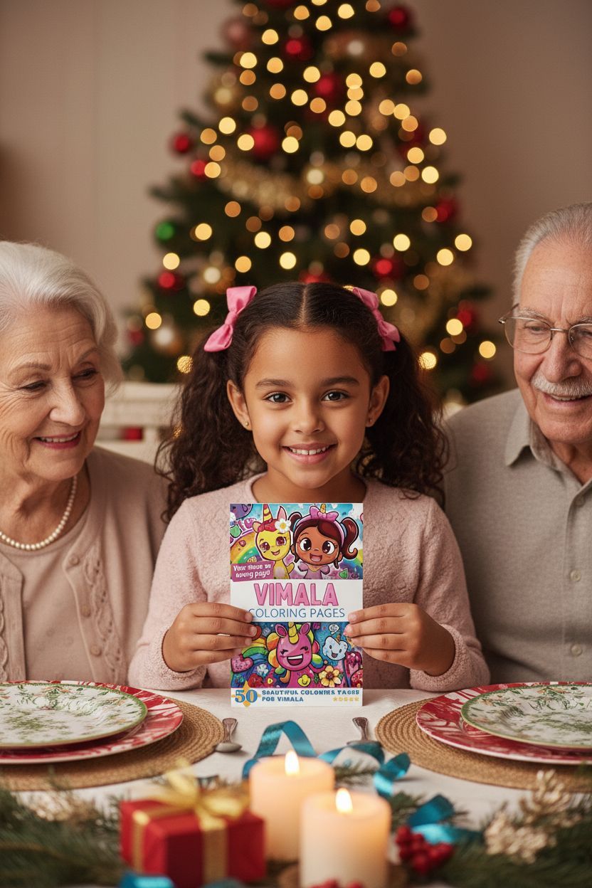 Vimala Christmas coloring pages gift