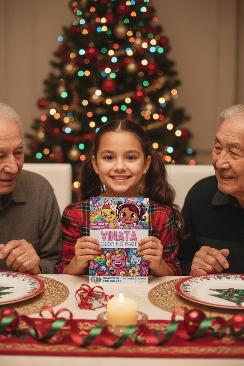 Vinata Christmas coloring pages gift