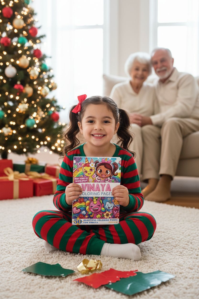 Vinaya Christmas coloring pages gift