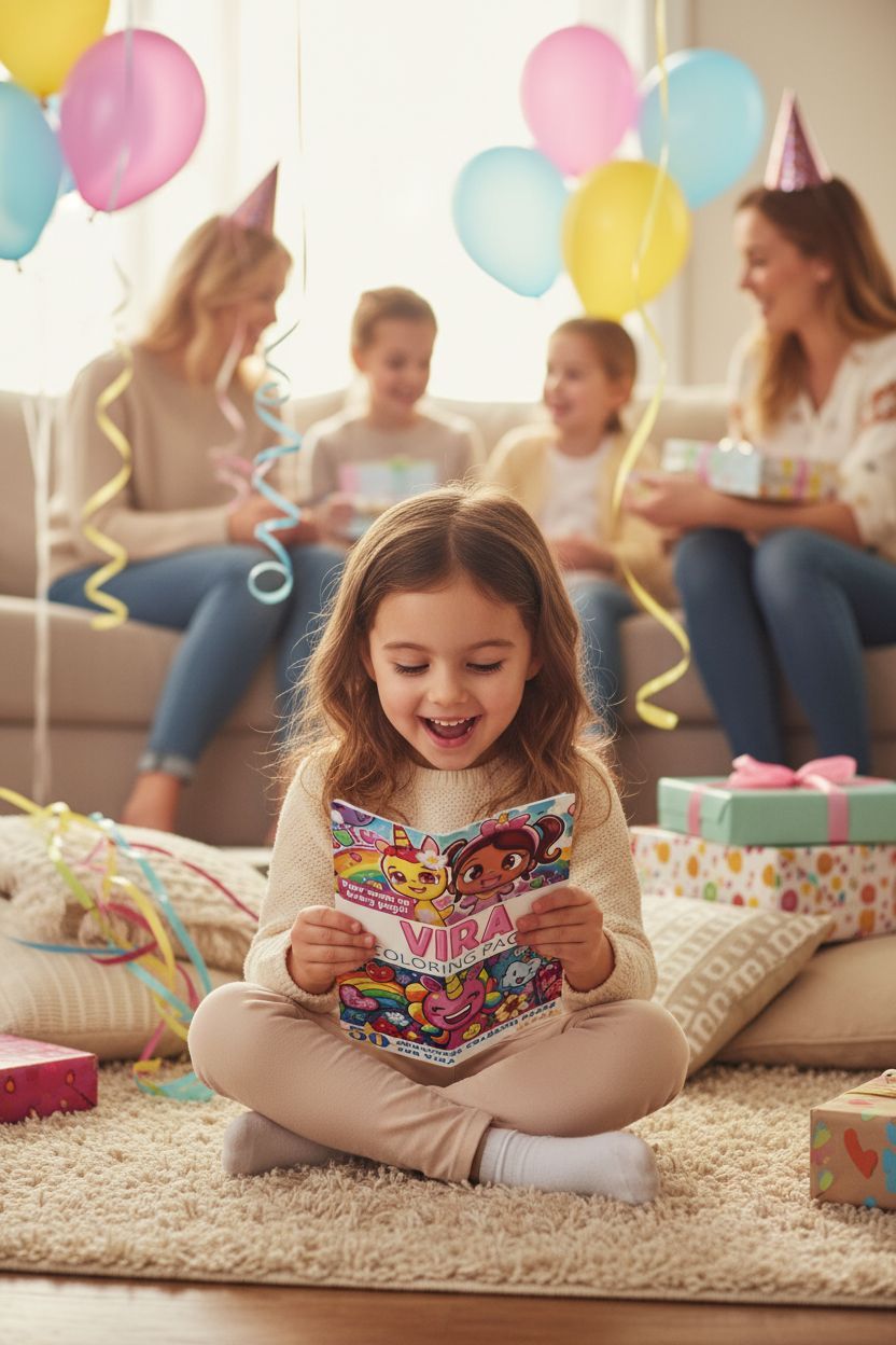 Vira coloring book in use