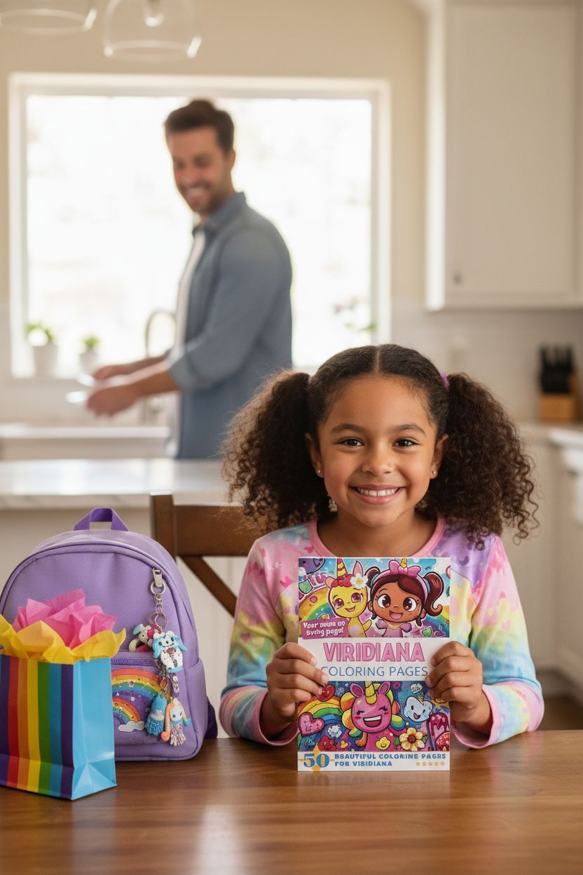 Viridiana coloring book in use