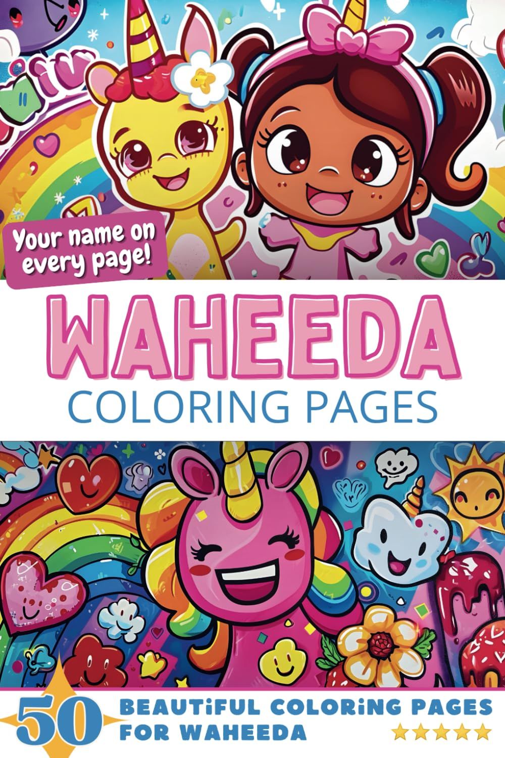 Waheeda Coloring Book Cover