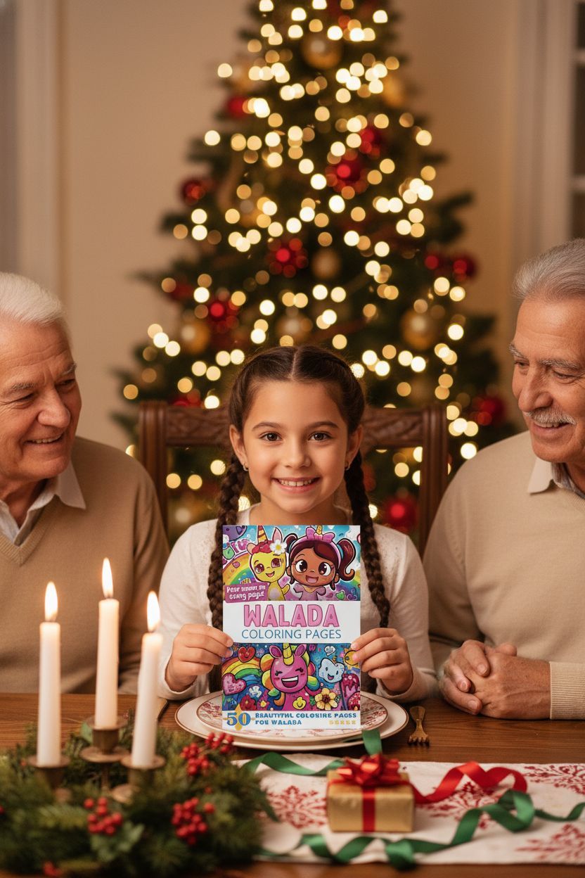 Walada Christmas coloring pages gift