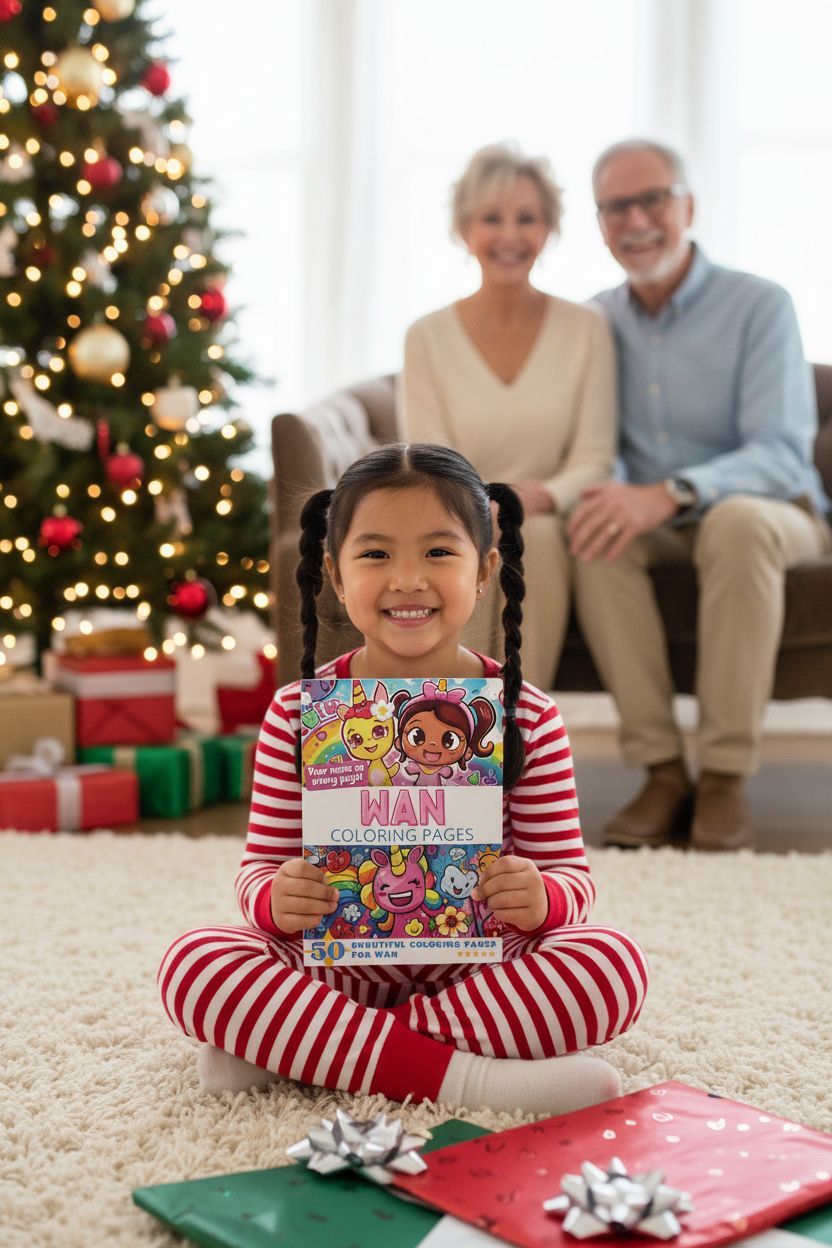 Wan Christmas coloring pages gift