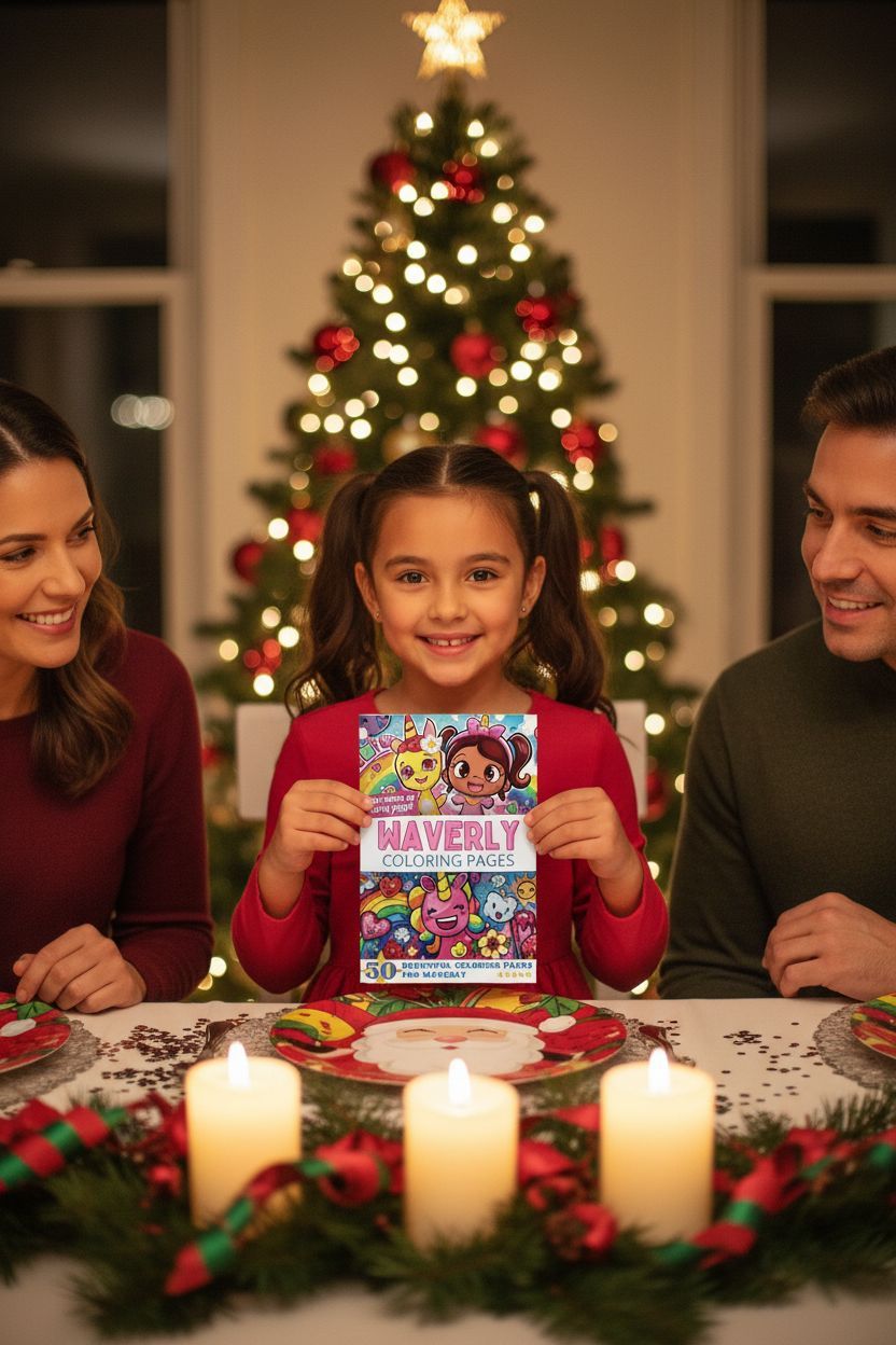 Waverly Christmas coloring pages gift