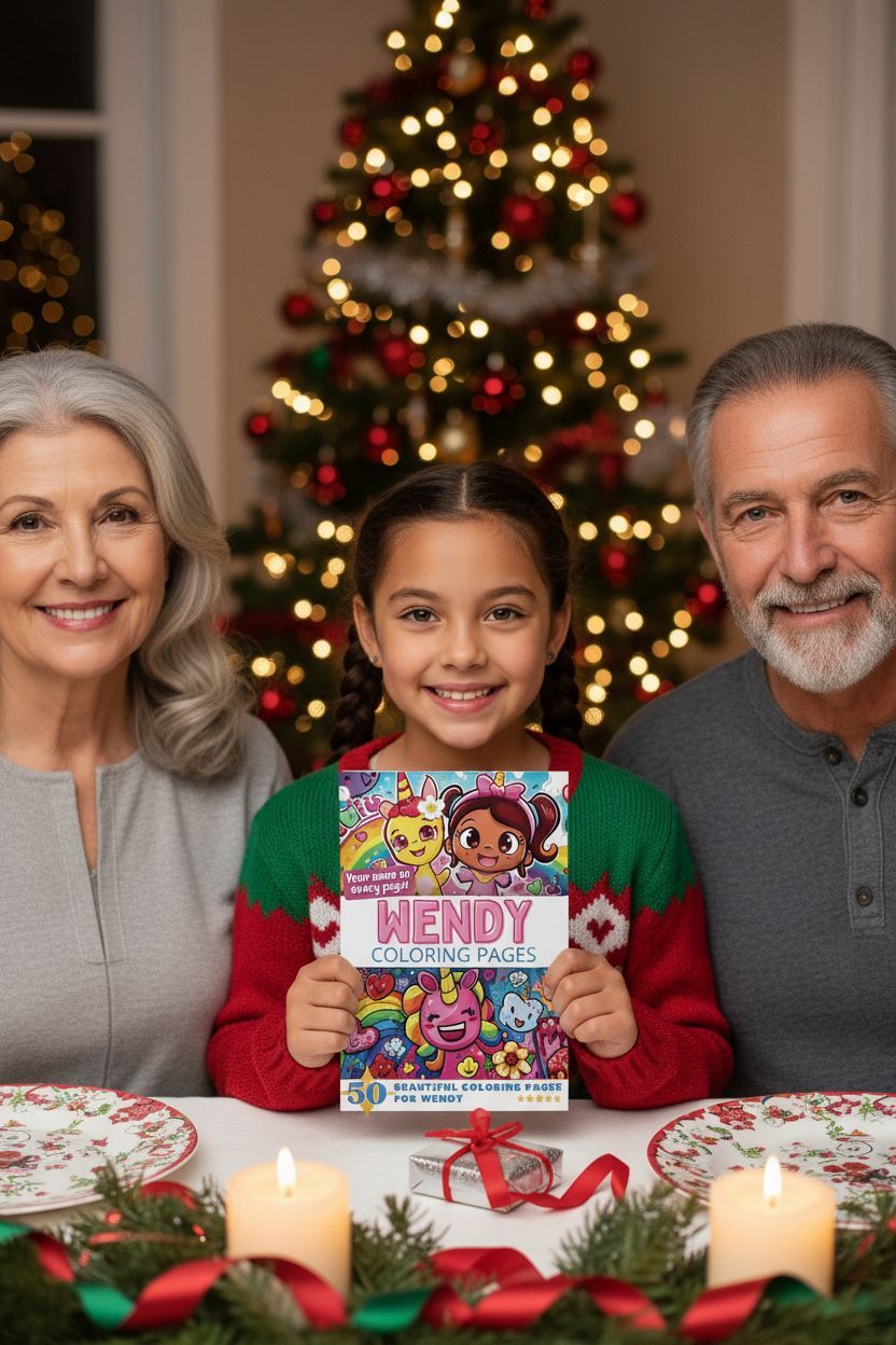 Wendy Christmas coloring pages gift