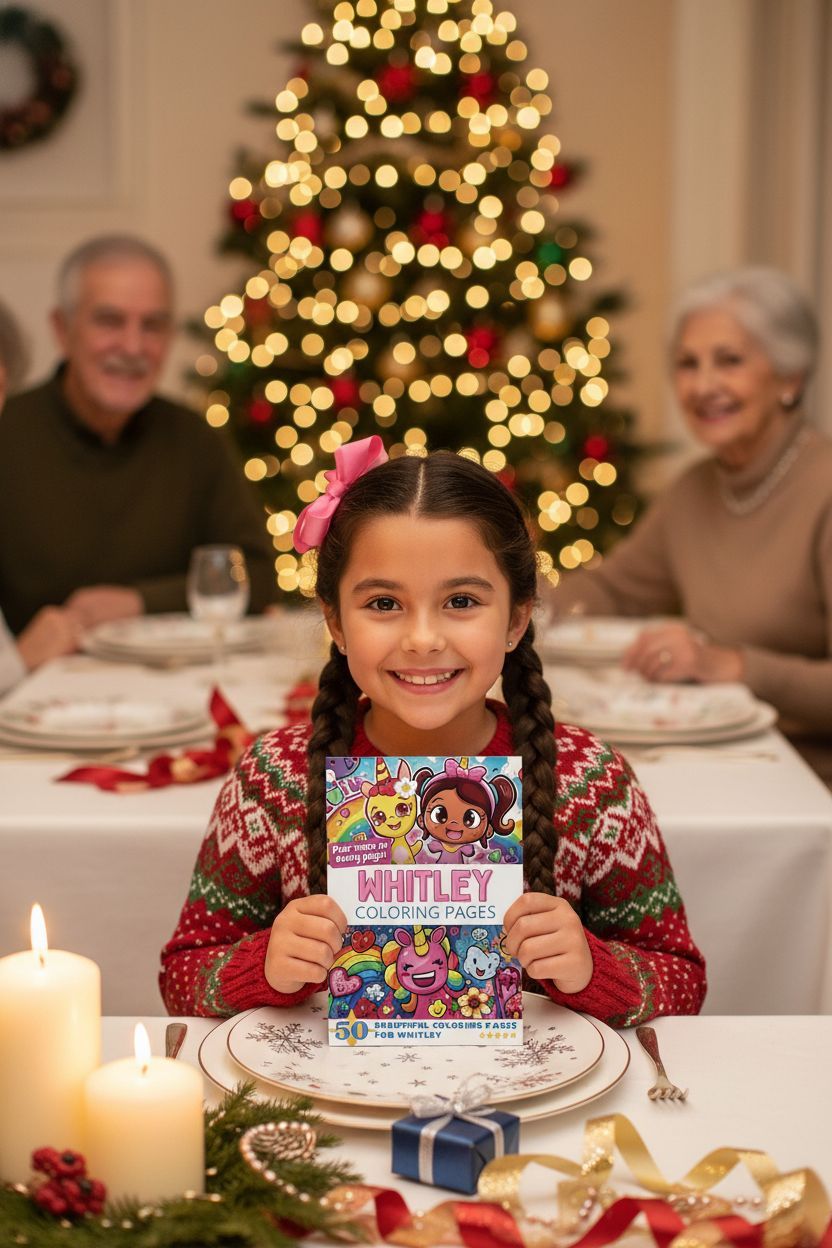 Whitley Christmas coloring pages gift