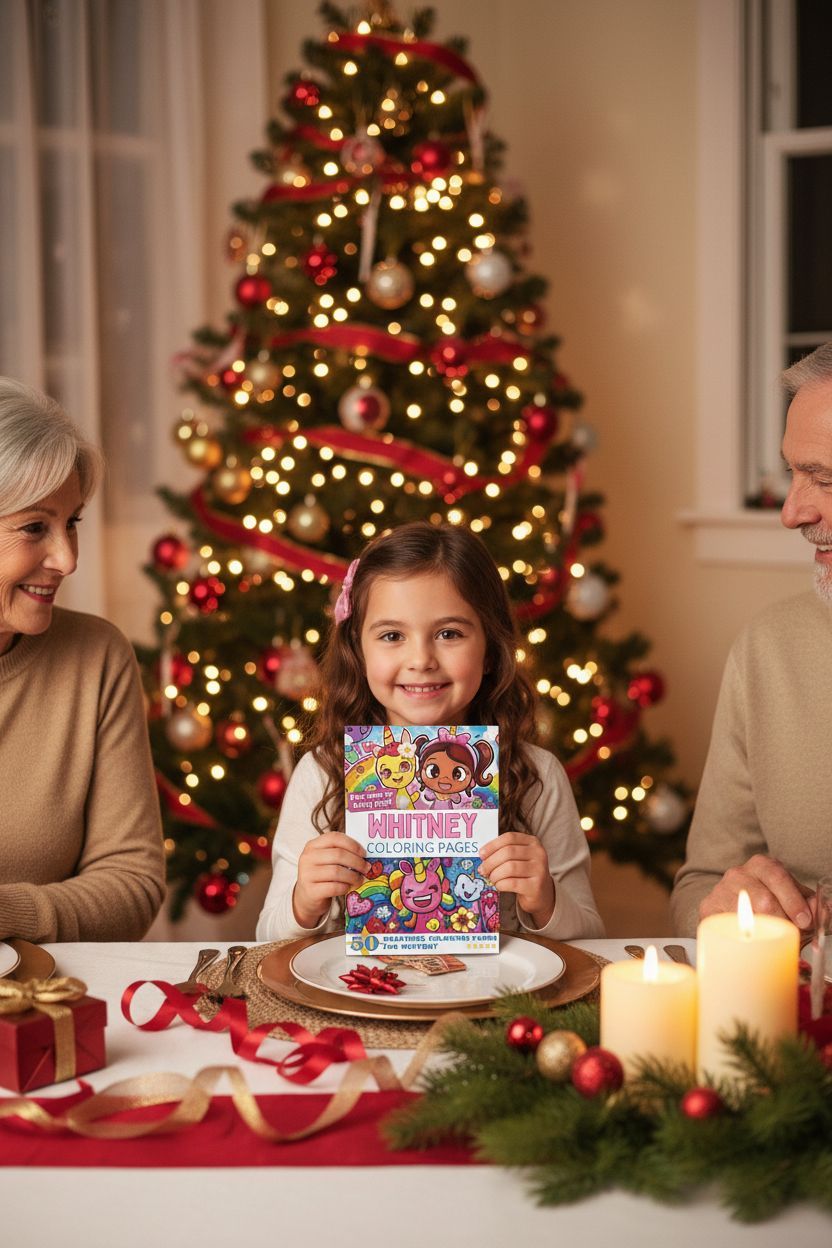 Whitney Christmas coloring pages gift