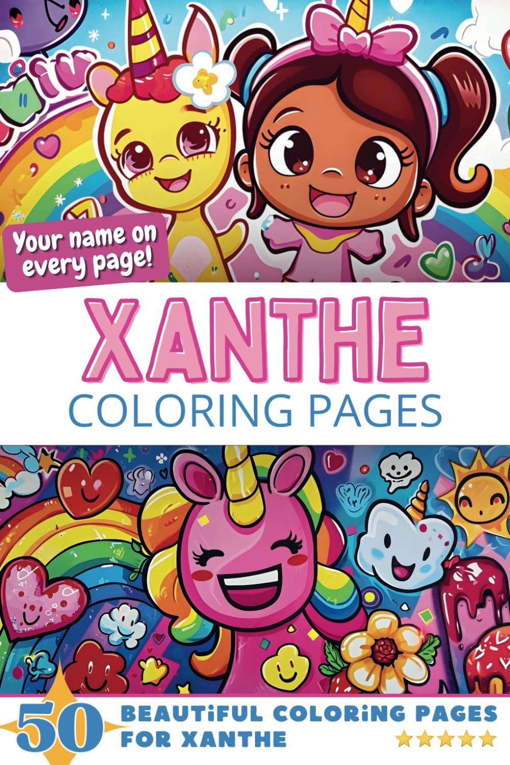 Xanthe Coloring Pages Cover