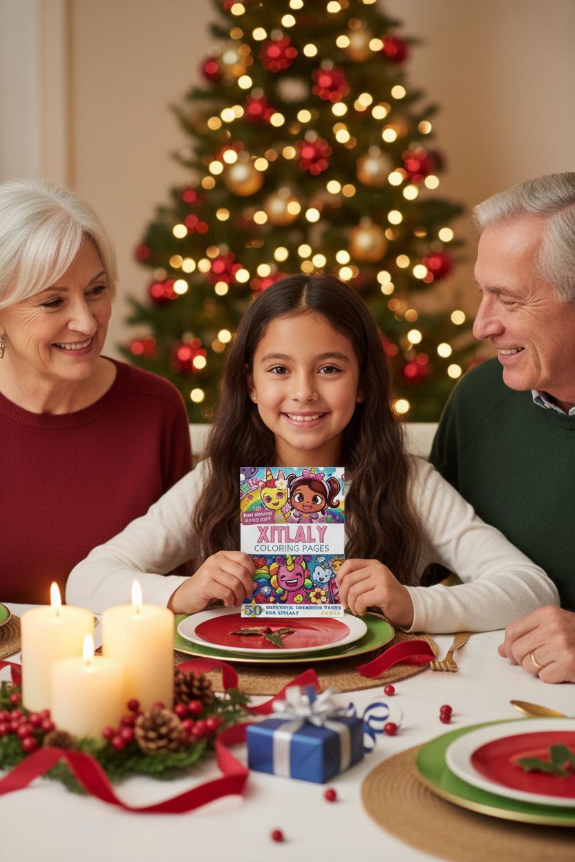 Xitlaly Christmas coloring pages gift