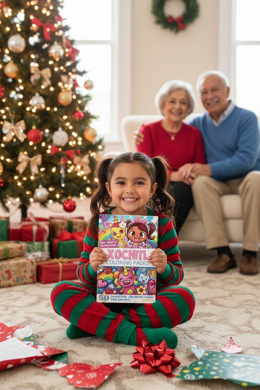 Xochitl Christmas coloring pages gift