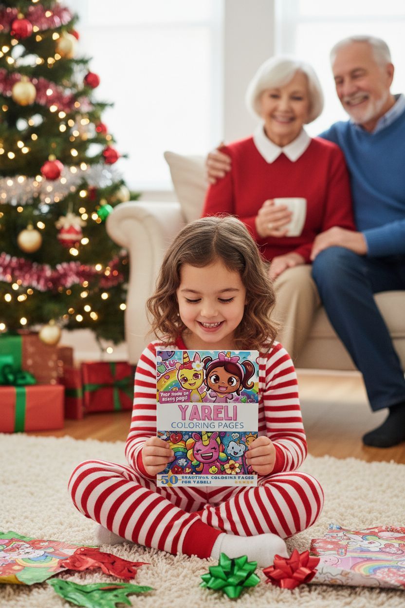 Yareli Christmas coloring pages gift