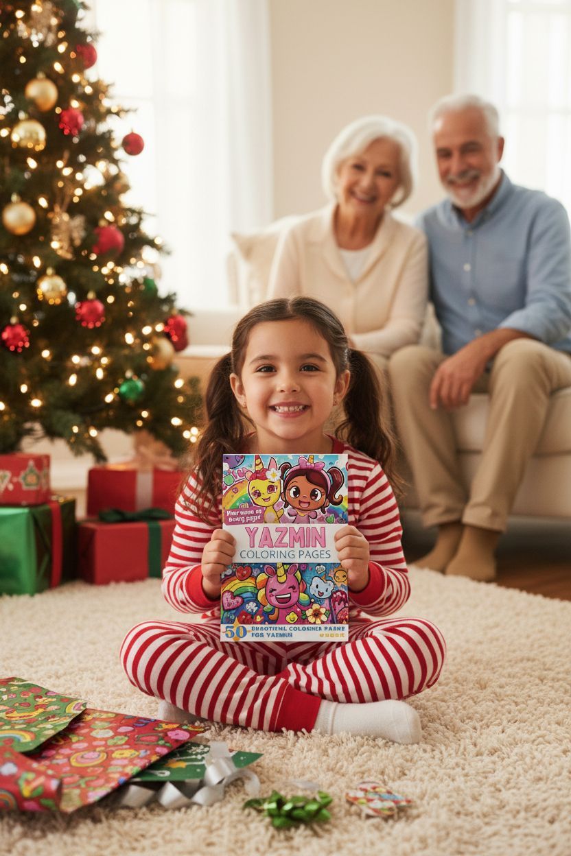 Yazmin Christmas coloring pages gift