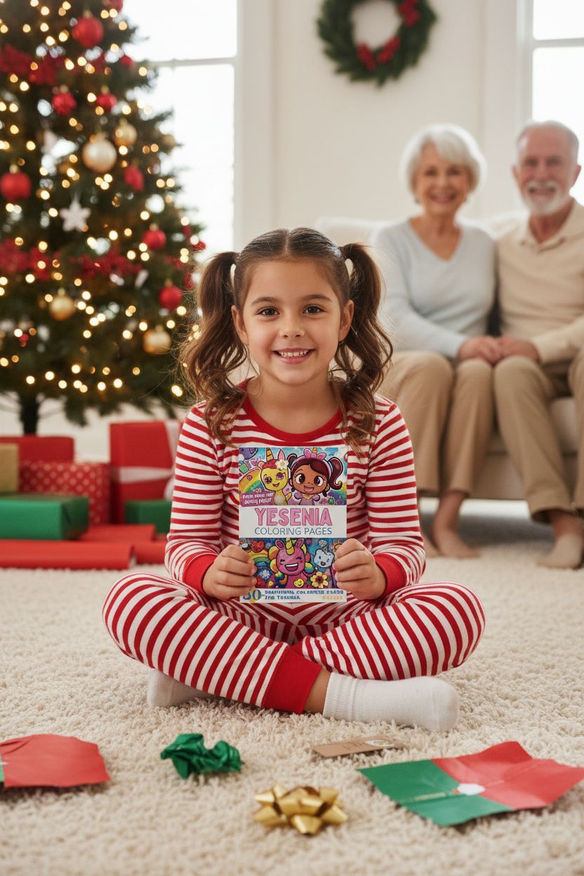 Yesenia Christmas coloring pages gift