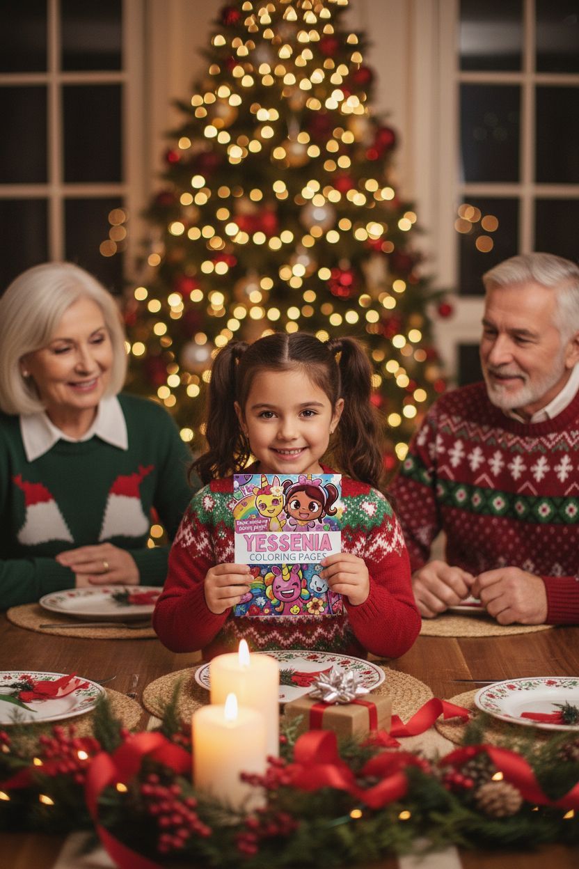 Yessenia Christmas coloring pages gift